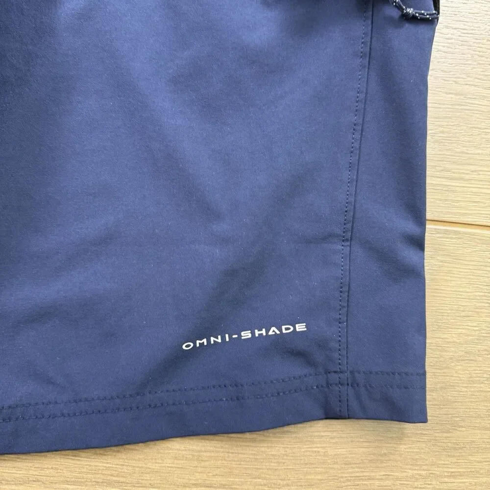 Columbia Shorts Men 34x9 PFG Terminal Tackle Board Shorts Fishing Beach Blue